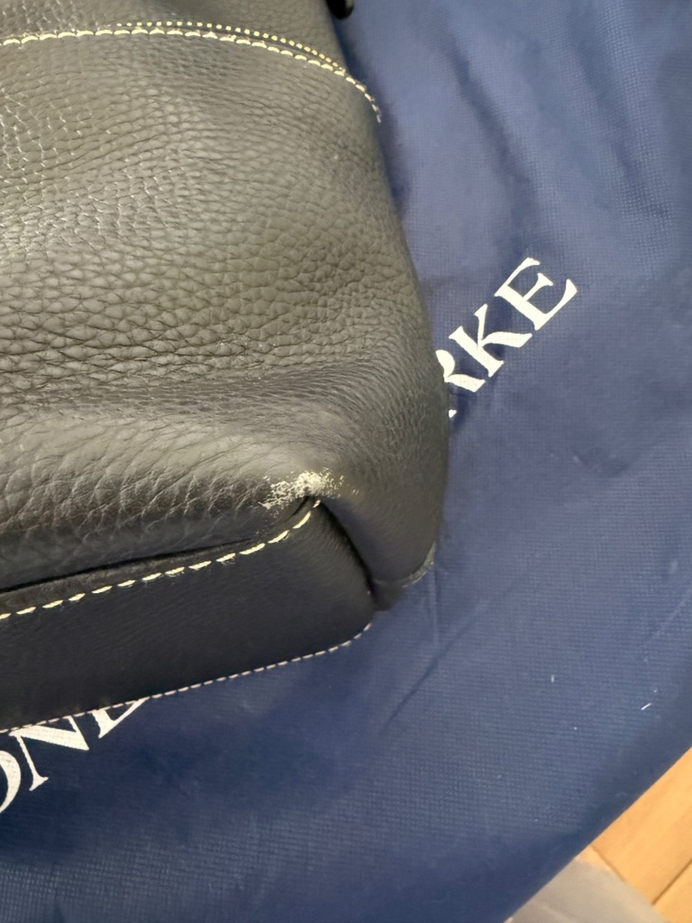 Dooney & Bourke Pebble Grain Black Dillon Double Pocket Bag Handbag Purse - Picture 8 of 13